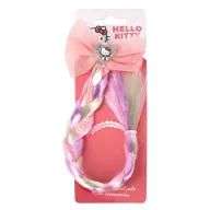 Hello Kitty Pink hair clip with synthetic hair