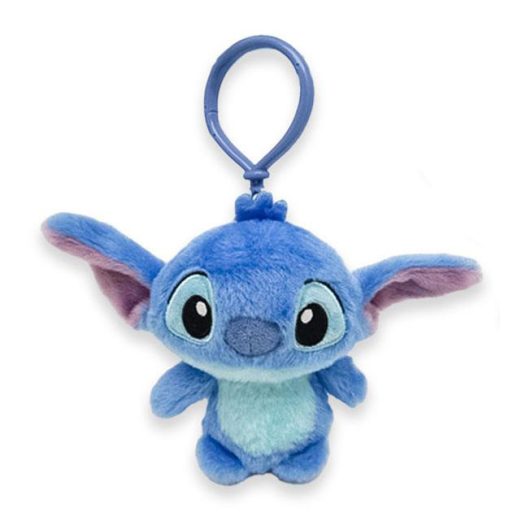 Disney Lilo and Stitch Blue 3D plush figure with hook, bag decoration 12 cm