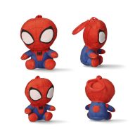   Spiderman Red 3D plush figure with hanger, bag decoration 13 cm