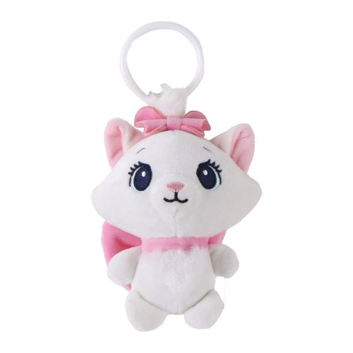 Disney Marie Pink Bow 3D plush figure with hanger, bag ornament 13 cm