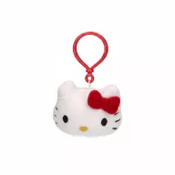   Hello Kitty Head 3D plush figure with hanger, bag charm 11 cm