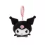 Hello Kitty Kuromi Head 3D plush figure with hanger, bag ornament 11 cm