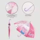 Peppa Pig Unicorn children's transparent umbrella ∅71 cm