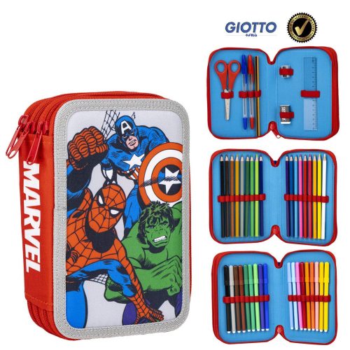 Avengers filled pencil case triple layer