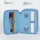 Disney Lilo and Stitch Hibiscus 3-layer filled pencil case