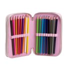 Disney Minnie  Music pencil case with supplies, 3 layers