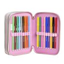 Disney Minnie  Music pencil case with supplies, 3 layers