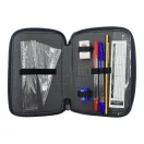 Real Madrid White filled pencil case with 3 compartments