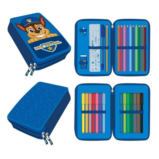 Paw Patrol Chase filled two-tier pencil case