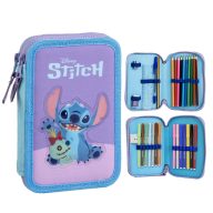 Disney Lilo and Stitch Scrump filled pencil case 2-level