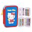 Hello Kitty Blue 2-layer filled pencil case