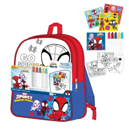 Spiderman Go Spidey colorable backpack, bag 38 cm