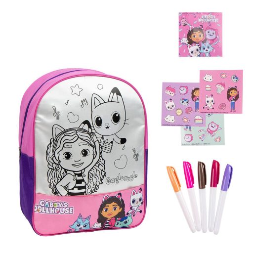 Gabby's Dollhouse Gabdorable  Colorable backpack, bag 38 cm