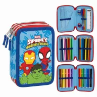 Spiderman Spidey Friends 3-tier filled pencil case Giotto
