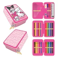 Hello Kitty Kawaii Cuties 3-tiered filled pencil case Giotto