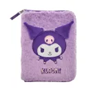 Hello Kitty Kuromi Purple stuffed 2-tier plush pencil case