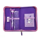 Hello Kitty Kuromi Purple stuffed 2-tier plush pencil case