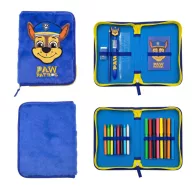 Paw Patrol Chase stuffed plush pencil case, 2-tier