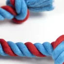Spiderman Hero squeaky rope dog toy 26 cm