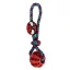 Spiderman Hero rope dog toy with TPR ball 30 cm