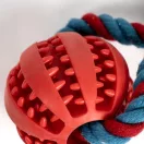 Spiderman Hero rope dog toy with TPR ball 30 cm