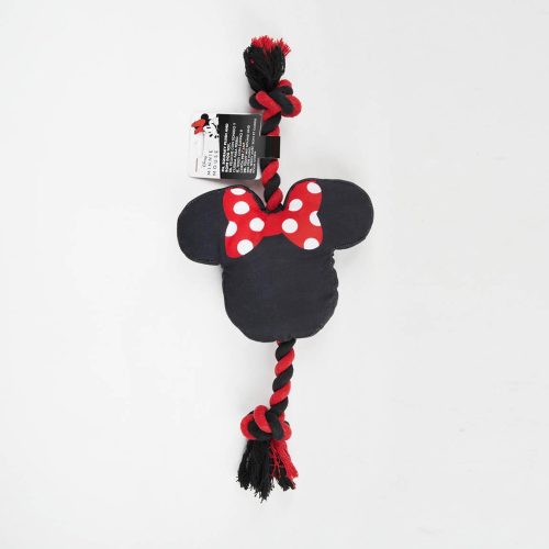 Disney Minnie Squeaky Plush and Rope Dog Toy