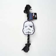Star Wars squeaky plush and rope dog toy
