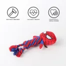 Spiderman Web Hero squeaky rope dog toy 30 cm