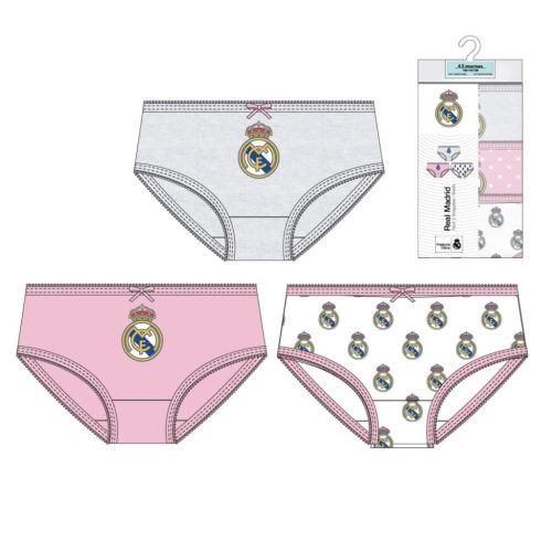 Real Madrid Pink children's underwear, panties 3 pieces/package 2 - 8 years / 92 - 128 cm
