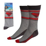 Superman Grey Light adult long socks 38/45