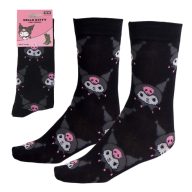 Hello Kitty Kuromi Black adult knee-high socks 36/43