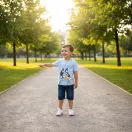Bluey Smile children's short t-shirt, top 3 - 6 years / 98 - 116 cm