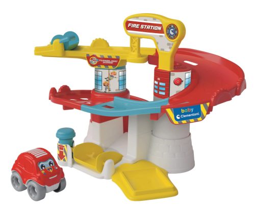 Colour Fun Fire Station Development Set with Tumble Car Clementoni