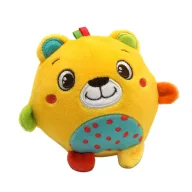   Animals Sunny Teddy Plush Ball Figure, Baby Rattle Clementoni