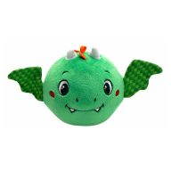   Animals Finley Dragon plush ball figure, baby rattle Clementoni