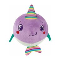   Animals Whimsy Narwhal plush ball figure, baby rattle Clementoni