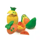 Fruits Friendly Faces Fruit Sorting Baby Toy, Puzzle Clementoni