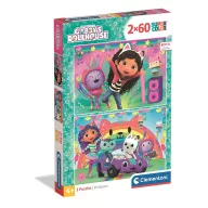 Gabby's Dollhouse 2x60 pieces puzzle Clementoni
