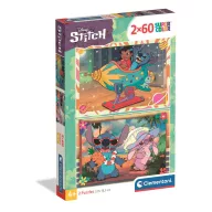   Disney Lilo and Stitch Galactic Vacation 2x60 piece puzzle Clementoni