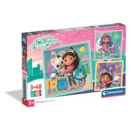 Gabby's Dollhouse Travel Clementoni 3x48 pcs Puzzle