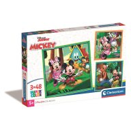 Disney Mickey  Clubhouse 3x48 pcs puzzle Clementoni