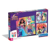 Unikornis Akadémia Riders 3x48 pieces puzzle Clementoni