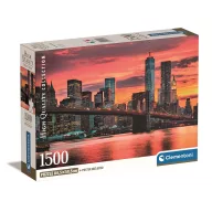   Cities East River New York 1500 pcs Compact puzzle Clementoni