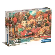   Cities Good Times Harbor City 1500 pcs Compact puzzle Clementoni