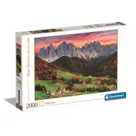   Cities Val di Funes Alpine Valley 2000-piece Puzzle Clementoni