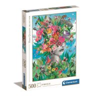   Colour Head in Jungle Blooming Thoughts 500-piece Puzzle Clementoni