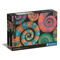 Colour Curly Tails 500 pcs Compact Puzzle Clementoni