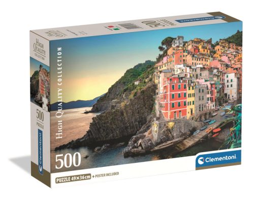 Cities Riomaggiore Italy 500-piece Compact Puzzle Clementoni