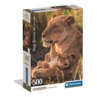 Lion Feline Love 500 Piece Compact Puzzle Clementoni