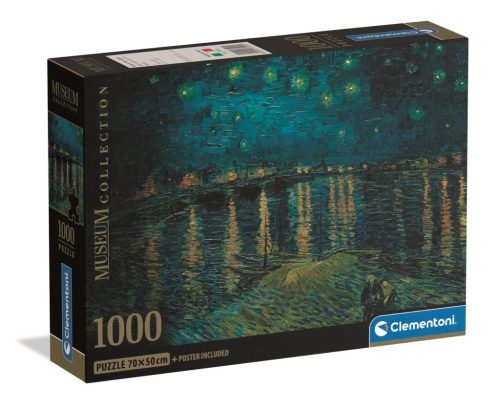 Art Starry Night Over the Rhône 1000-piece Compact puzzle Clementoni